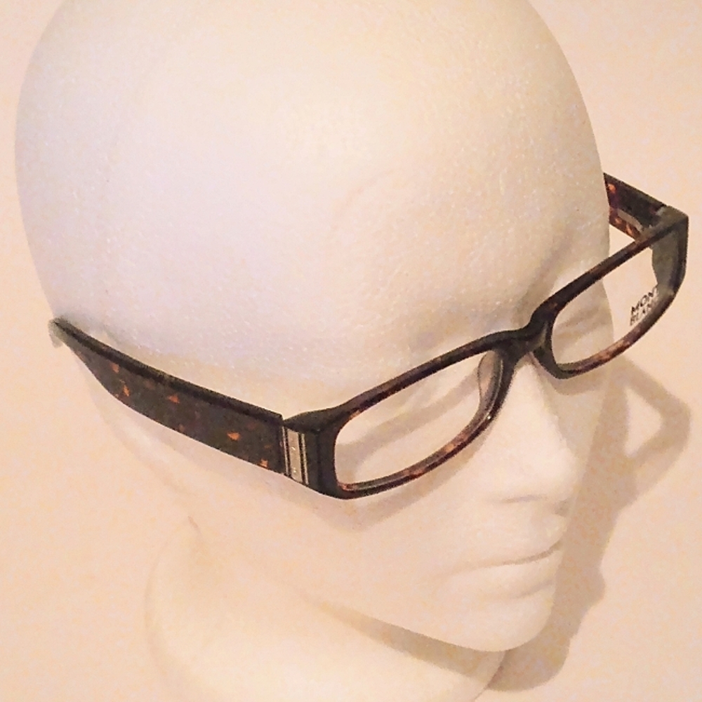 MONTBLANC MB106 303 Unisex Shinny Brown Tortoise Authentic Eyeglasses Frames - Picture 3 of 11